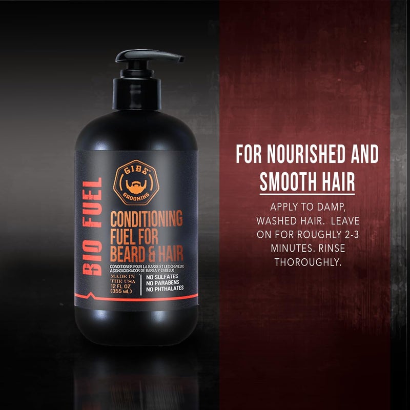 GIBS Grooming Biofuel Conditioning Fuel for Beard & Hair, 12 Fl Oz(Pack of 1) - Image 4